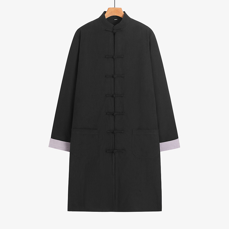 冬季唐装棉袄中式长款加棉加厚厚外套中国国风唐装