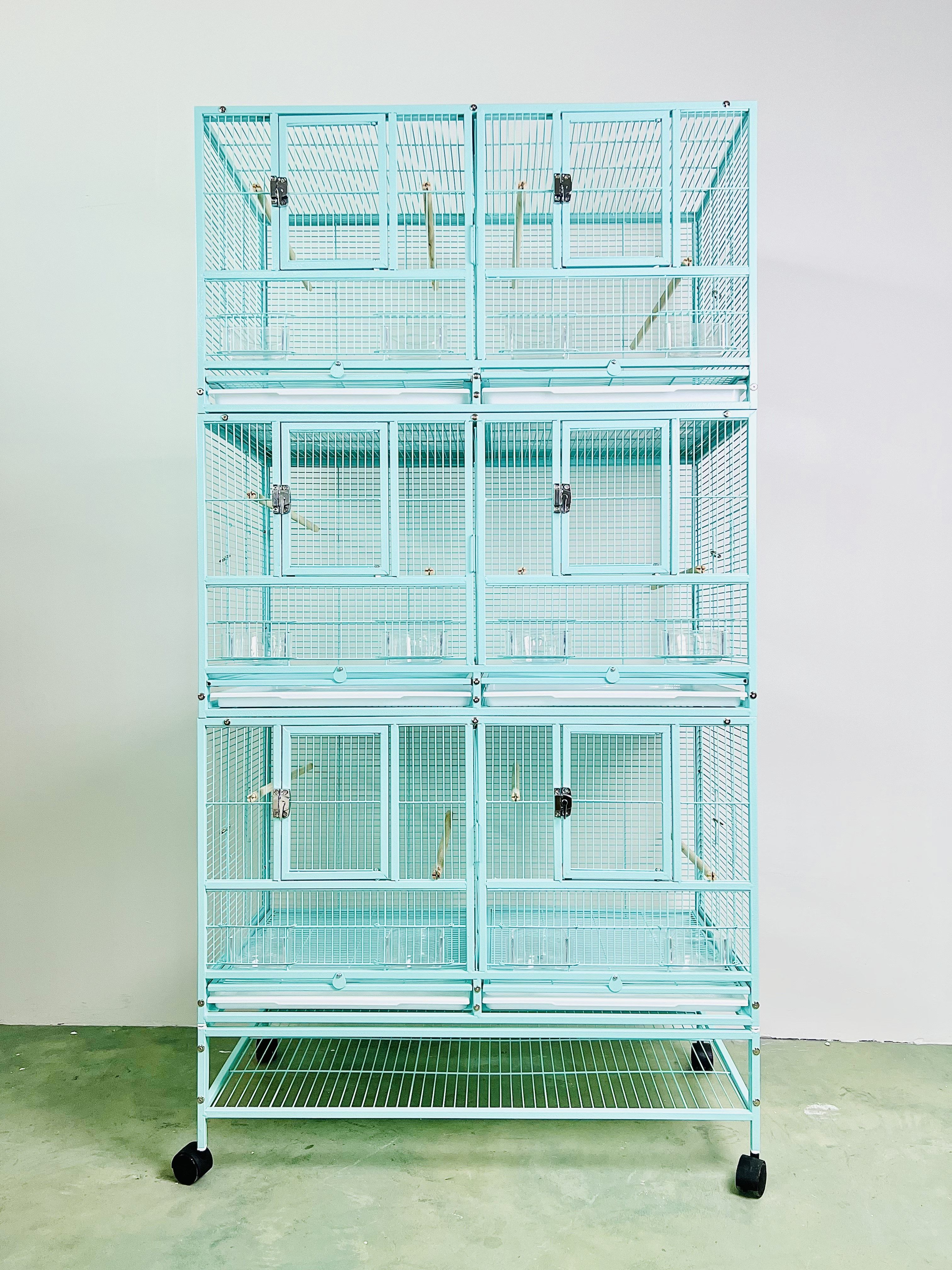 星球松石六宫格三层大型群鸟鸟笼鹦鹉大号玄凤笼子