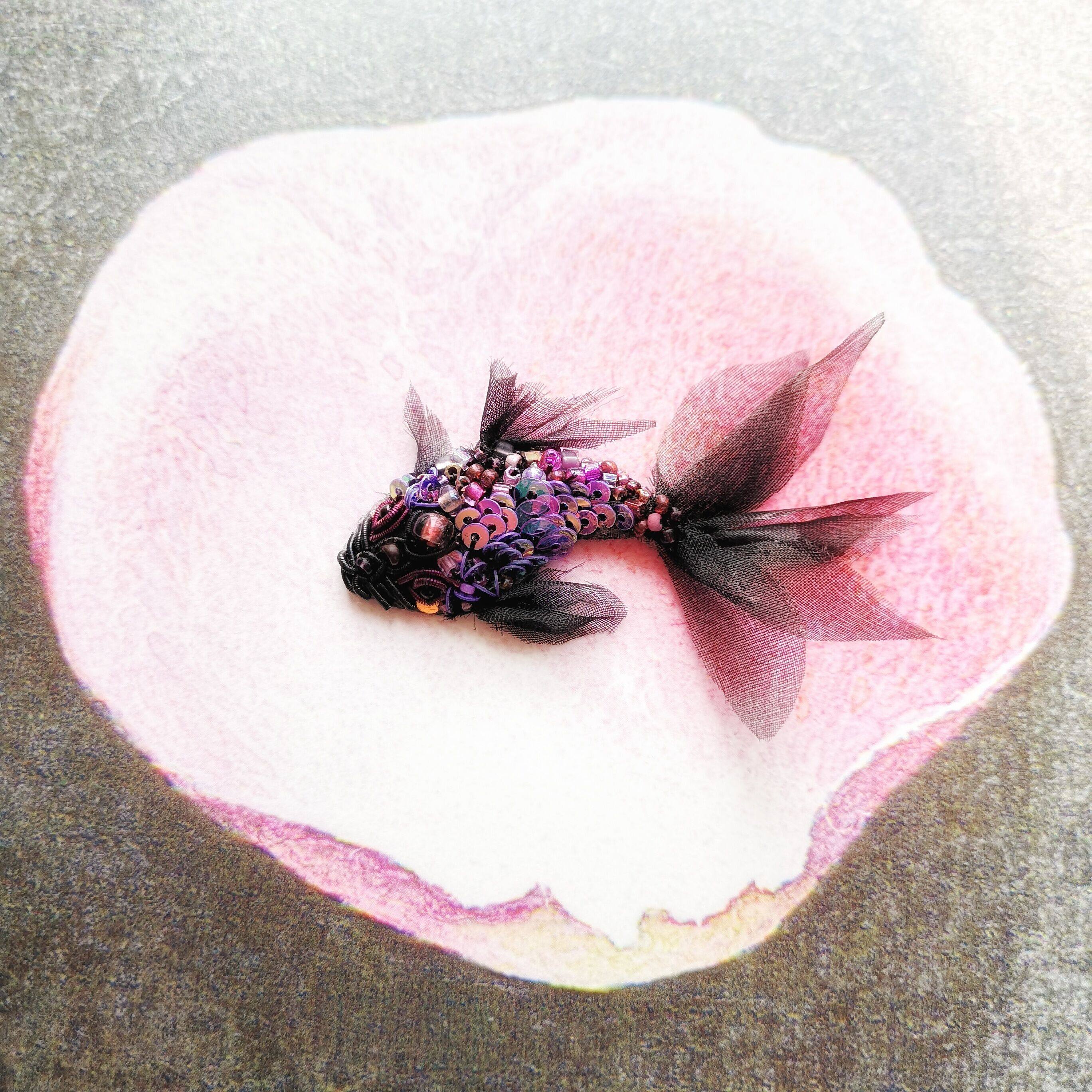 云端立体定制成品鲤鱼锦鲤胸针珠绣原创包立体缝纫diy材料套装