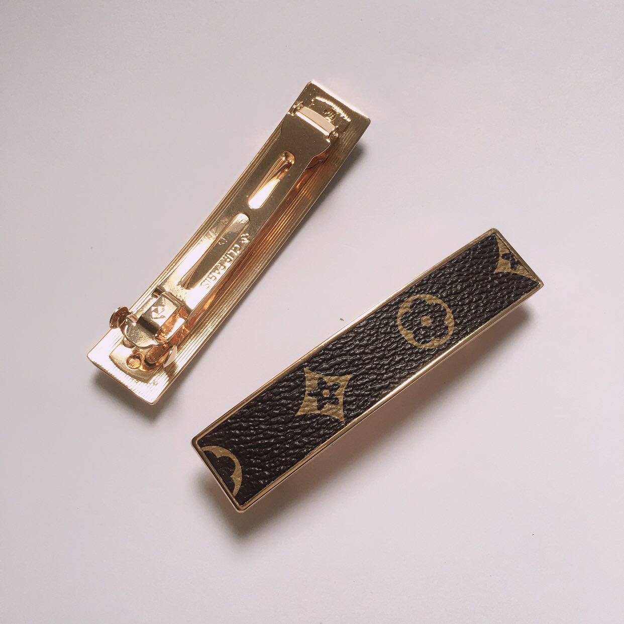 包邮老花图案手工边夹片式弹簧夹套套餐顶夹发饰