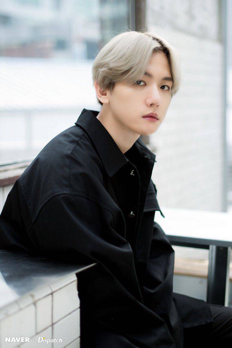 同款外套伯贤黑色citylights专辑休闲夹克上衣夹克