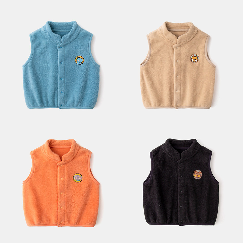 嘟嘟家宝宝马甲春秋男童背心加绒儿童马夹2022马甲