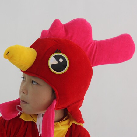 隐舞舞台演出道具小鸡儿童表演头饰成人化妆聚会装饰帽子