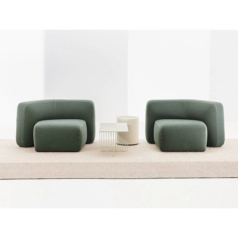 北欧ligneroset写意空间ploum玻璃钢轻奢创意弧形沙发