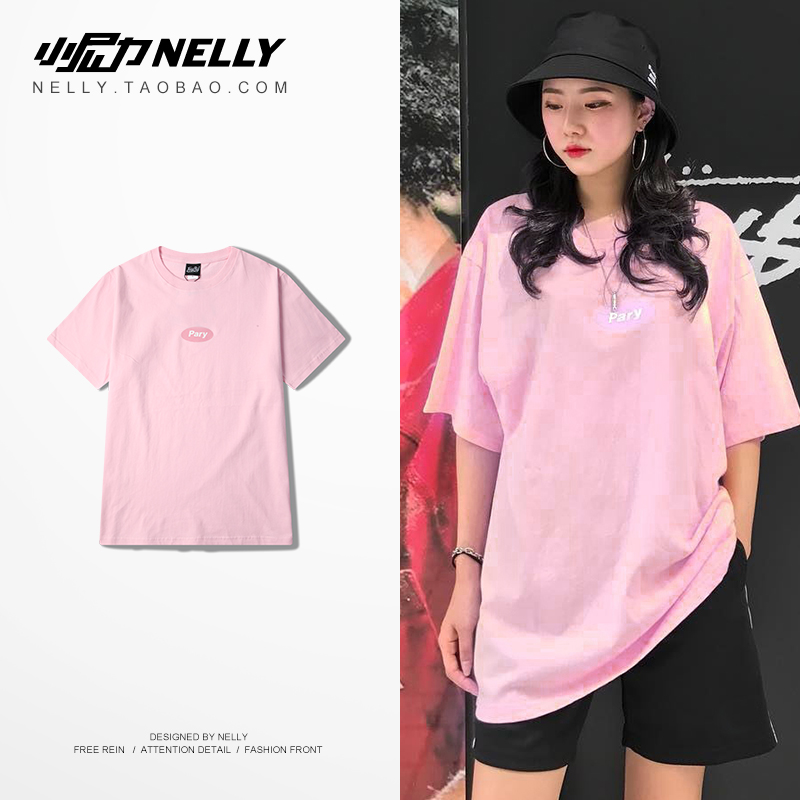 韩国ulzzang嘻哈复古文字印花圆领套头T恤 潮男街拍国潮夏季短袖t