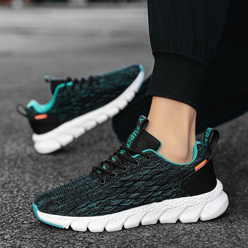 回力男鞋2022春夏网鞋黑色网面透气运动鞋男士耐磨软底休闲跑步鞋