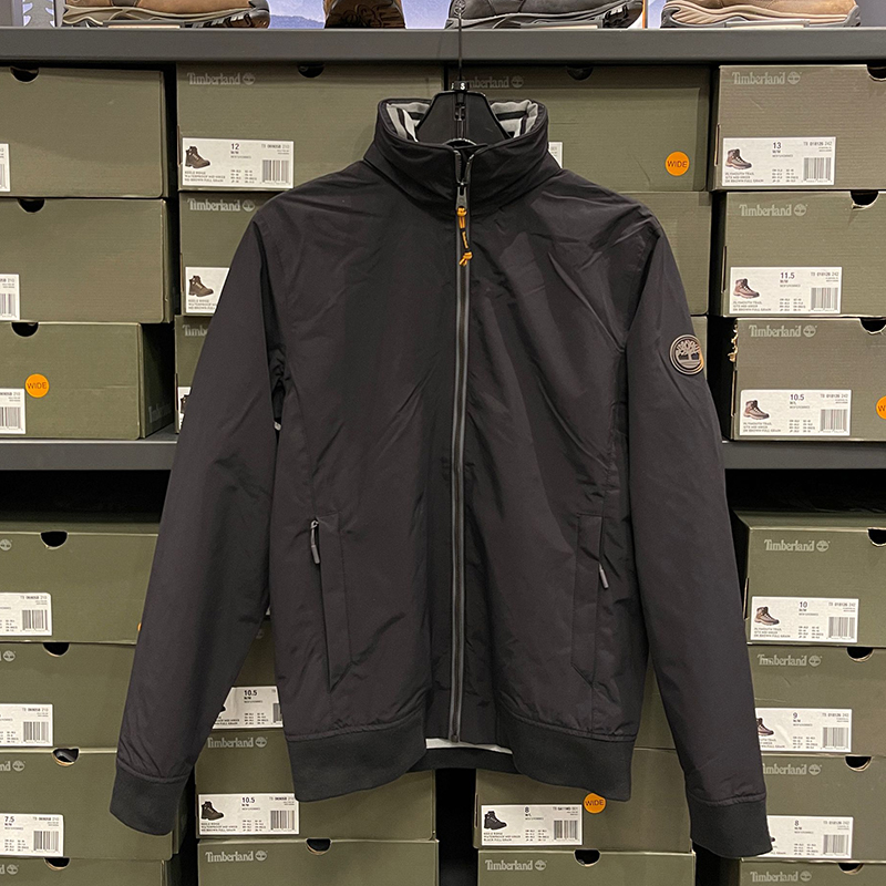 直播款 timberland/添柏岚 男士秋季新款连帽可收纳长袖夹克外套