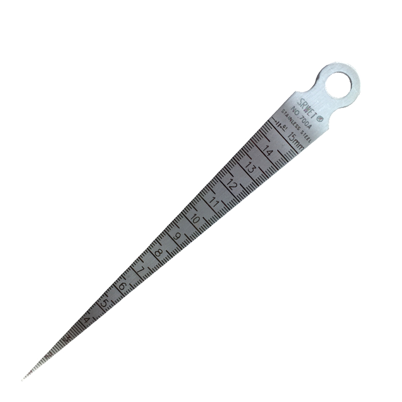 不锈钢高精度间隙楔形塞尺孔径尺尖角尺锥形尺斜塞尺