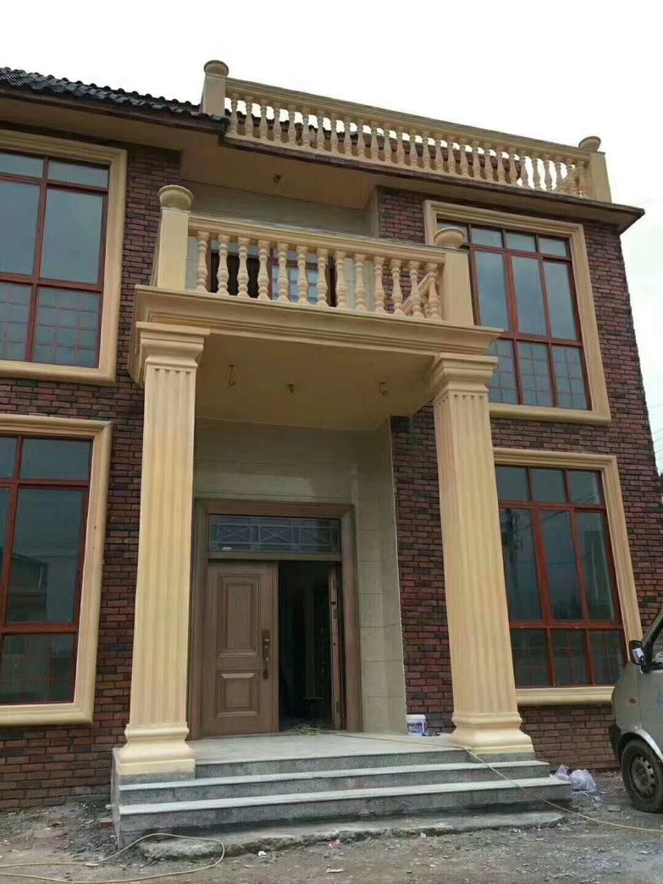 罗马柱模具欧式现浇别墅水泥柱子方柱模具塑钢加厚罗马柱圆柱光面