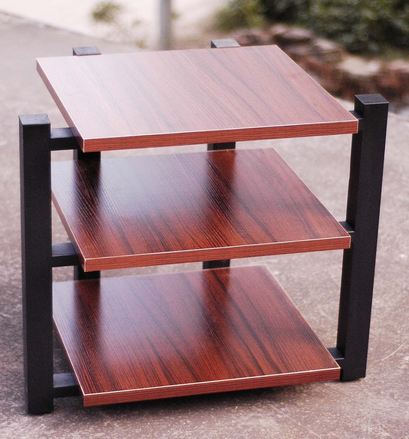 功放机架234层音响器材实木ktv电视柜音箱脚架金属音响脚架