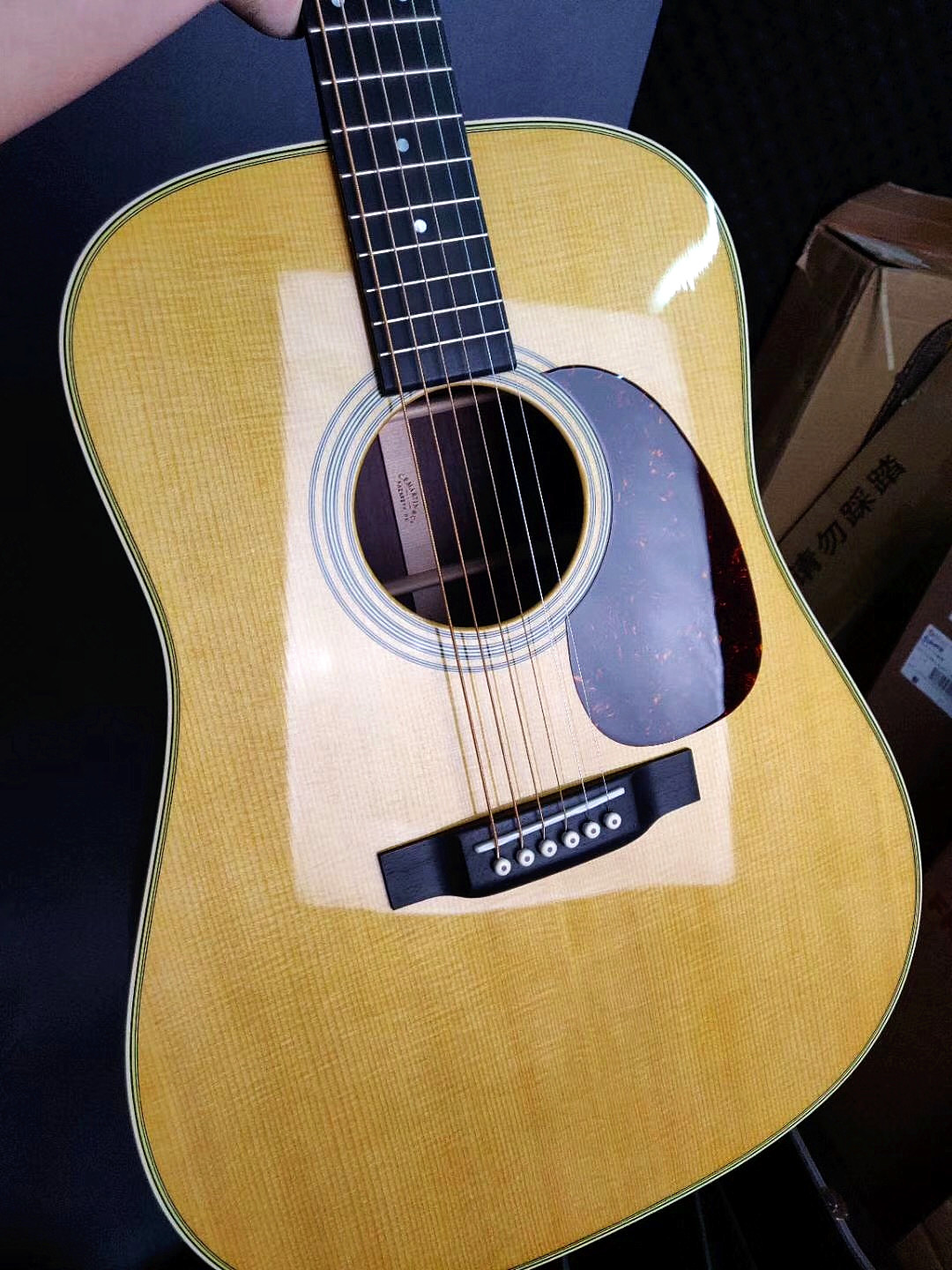 吉他马丁martind28玫瑰木全单板民谣木吉d28e吉他民谣吉他