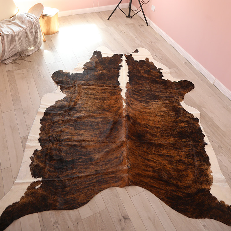 巴西进口整张牛皮地毯客厅奶牛皮真皮草动物皮兽皮别墅样板间书房