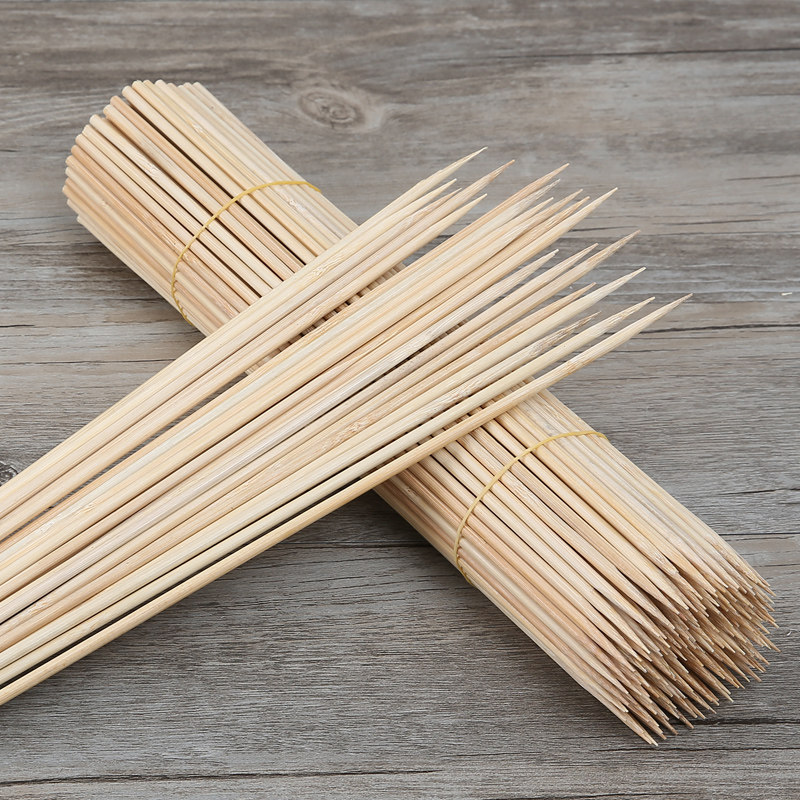 一次性烧烤签子4.0mm30cm羊肉串鱿鱼麻辣竹签