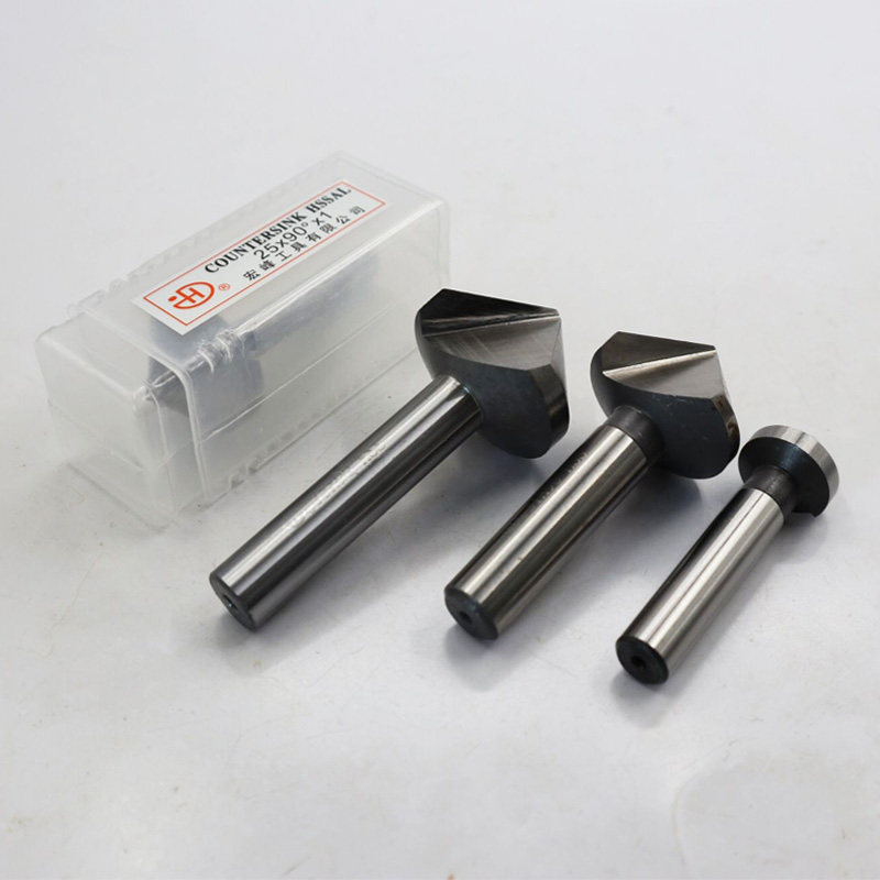 宏峰直柄倒角刀/单刃三刃倒角铣刀/锪孔15/20/25/30*90度 倒角刀