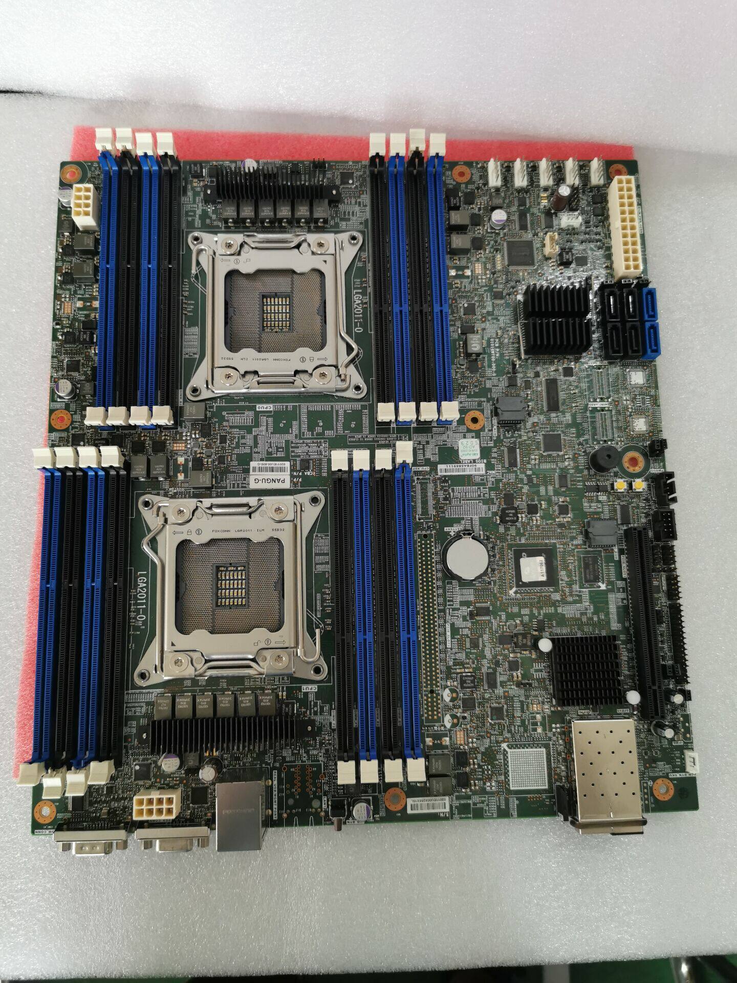 富士康c602芯片x79双路2011针服务器主板支持e52670主板