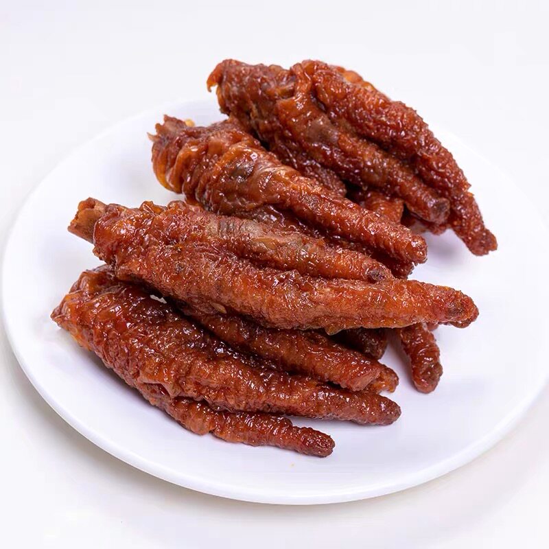 骥洋豉汁凤爪虎皮鸡爪500g独立小包包装网红鸡肉零食