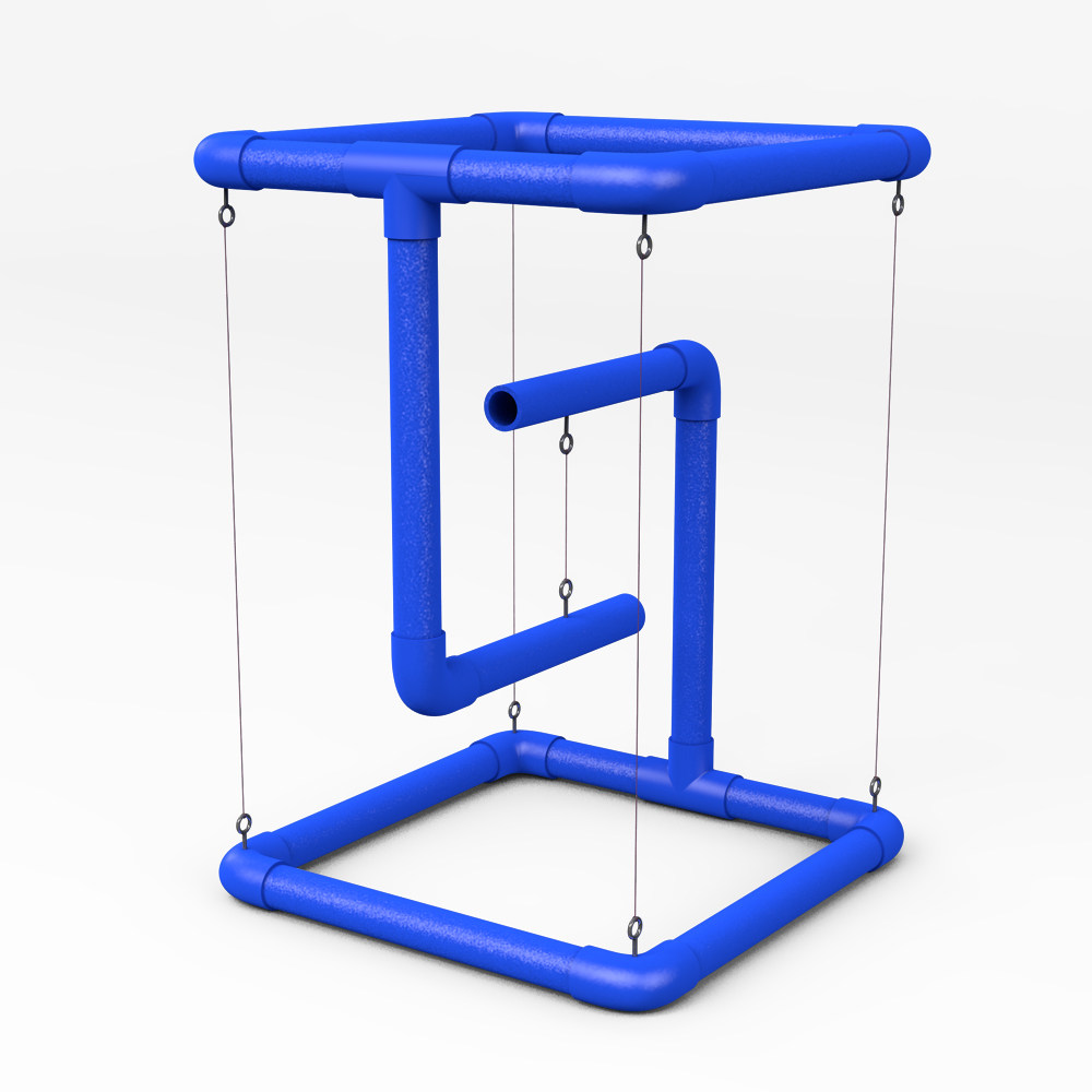 悬浮变废为宝科技手工制作小学生科学作业张拉整体科学实验