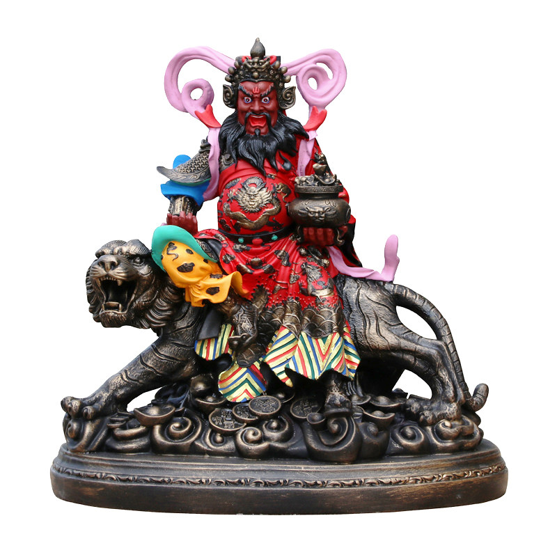 赵公明供佛赵公赵玄坛赵黑虎财神道家摆件神像佛像摆件