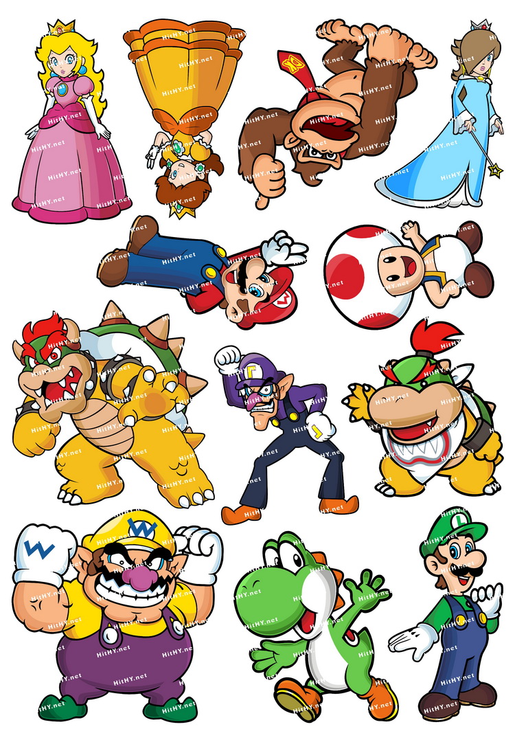 中号f000103超级玛丽马里奥电玩卡通动漫笔记本电脑旅行箱贴纸笔记本