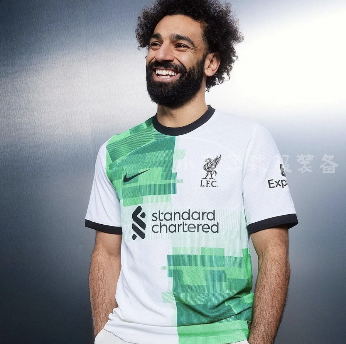 利物浦球衣索博斯洛依2324客场萨拉赫球员版足球服达尔文范戴克