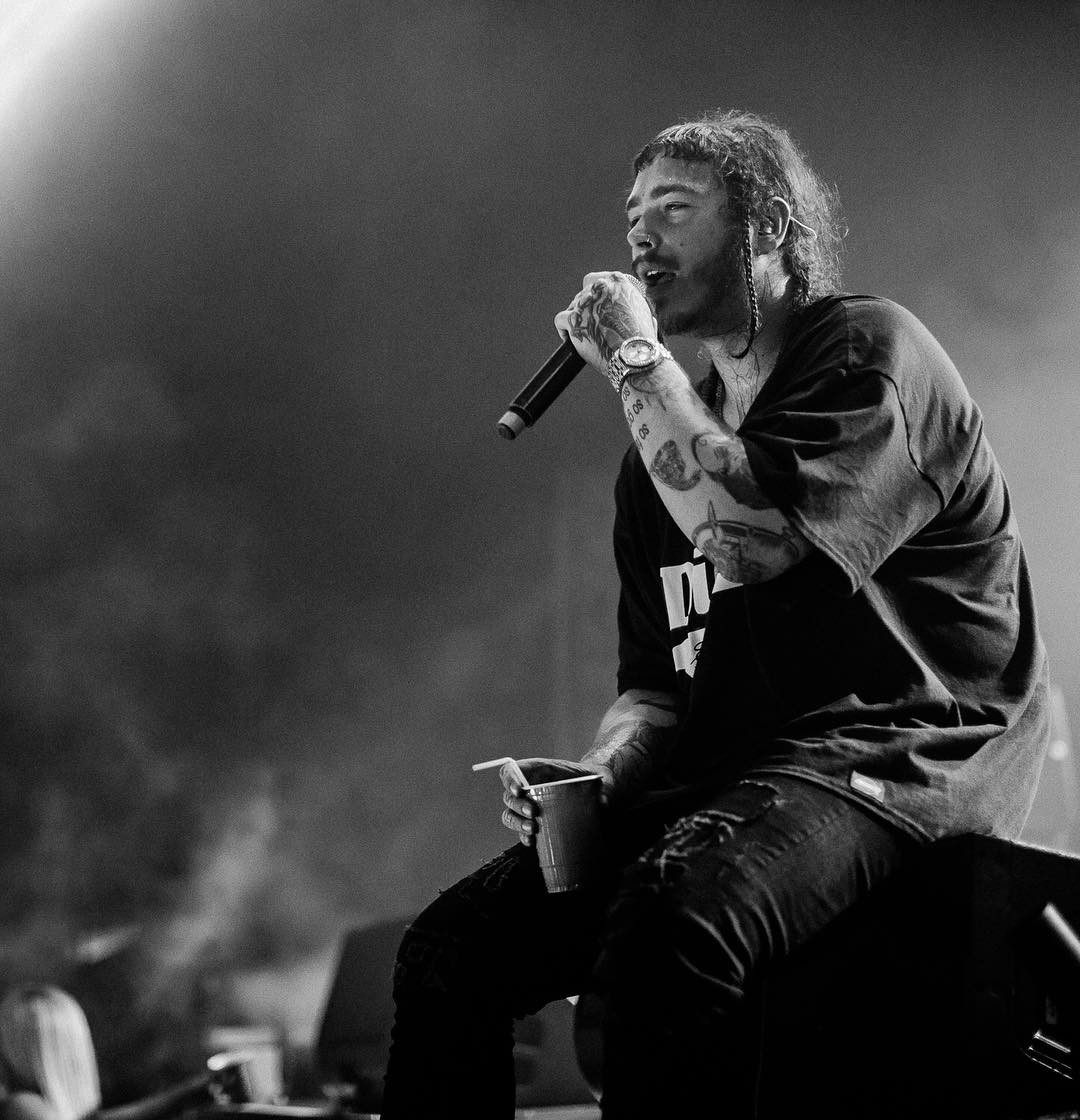 postmalonehiphopvintagetee邮差马龙复古人物印花t恤