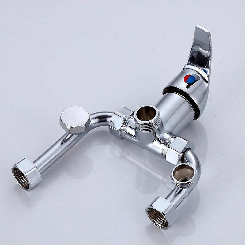 电热水器混水阀开关阀冷热开关通用配件全套铜u型明装花洒龙头