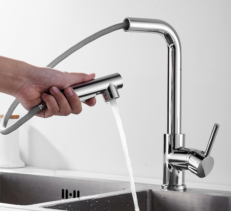 厨房水龙头花洒出水全铜抽拉伸缩水槽洗菜菜盆厨房龙头