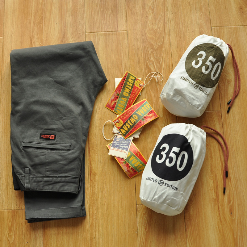 美式简约基本款修身小直筒纯色弹力全棉百搭秋冬厚实休闲裤工装裤