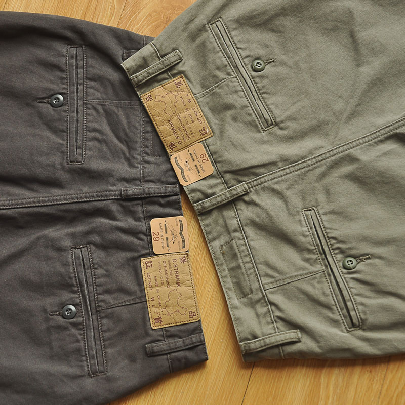 酵素洗秋冬直筒厚实纯棉中腰原创百搭男士休闲长裤潮流简约青年裤