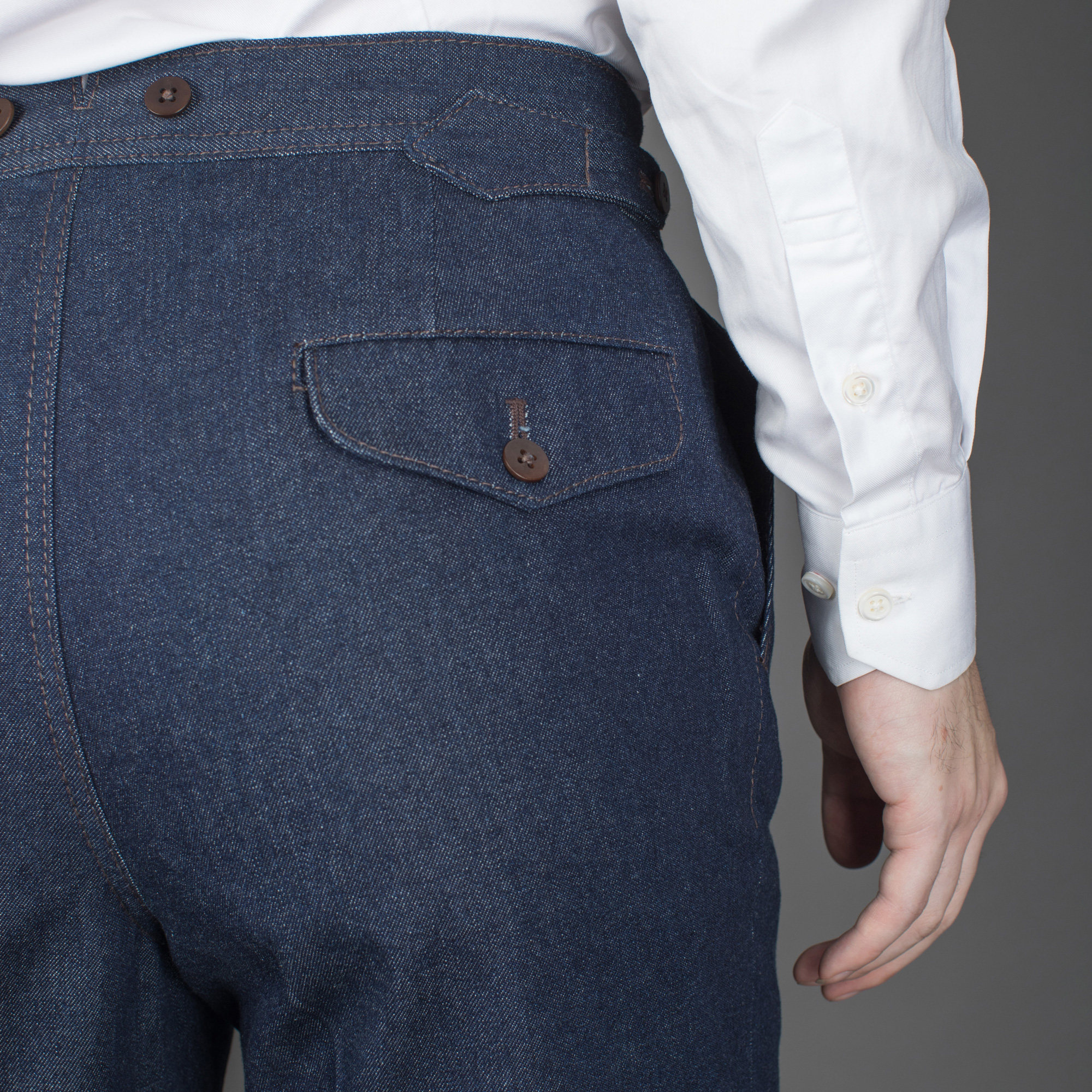 商务休闲裤 现货 子男 修身 日本五十岚igarashi手工纯棉水洗牛仔裤