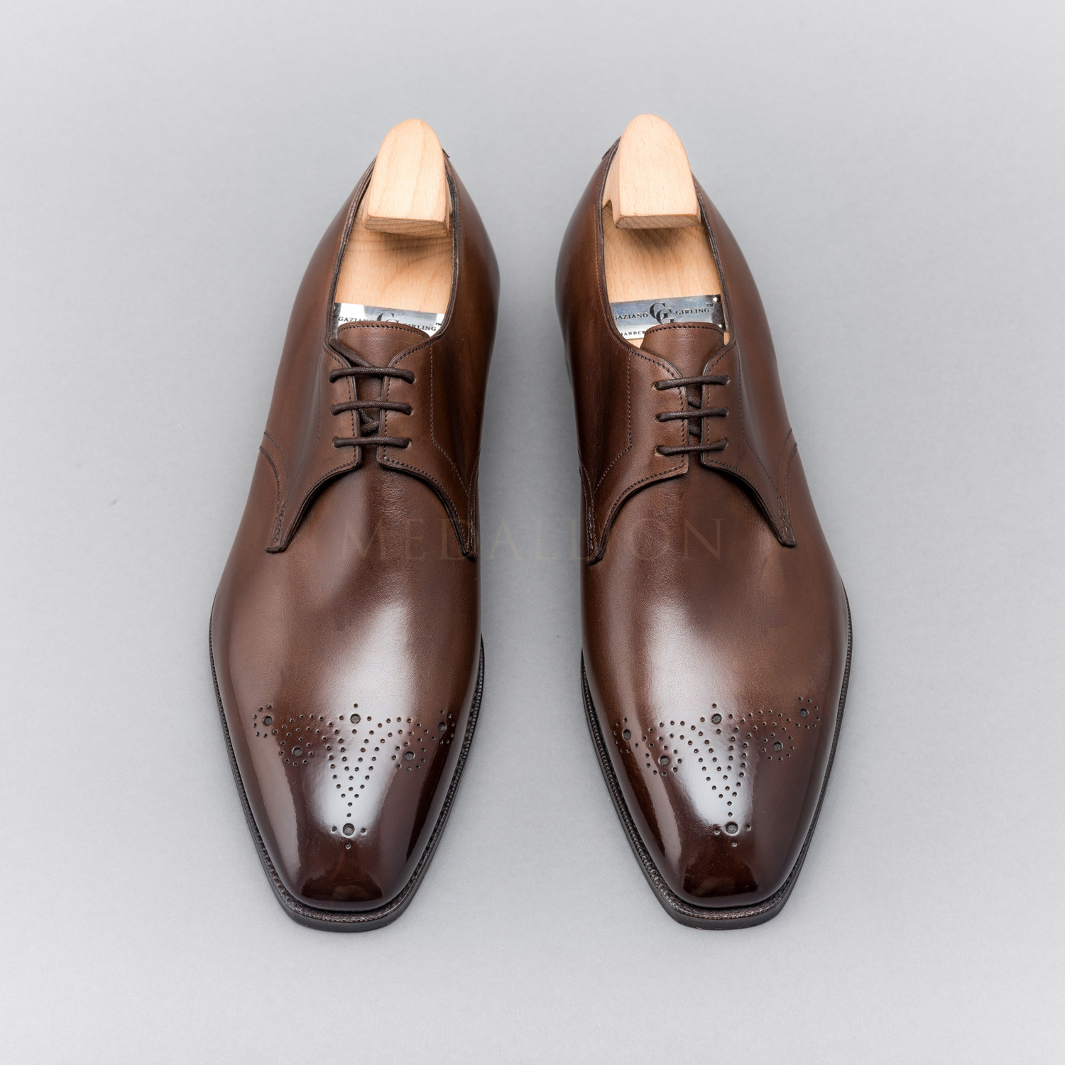 英国gazianogirling官方代理gg棕色derby德比皮鞋单鞋