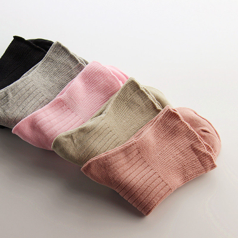 月子松口孕妇宽口中筒宽松纯棉产后袜子天女中筒袜