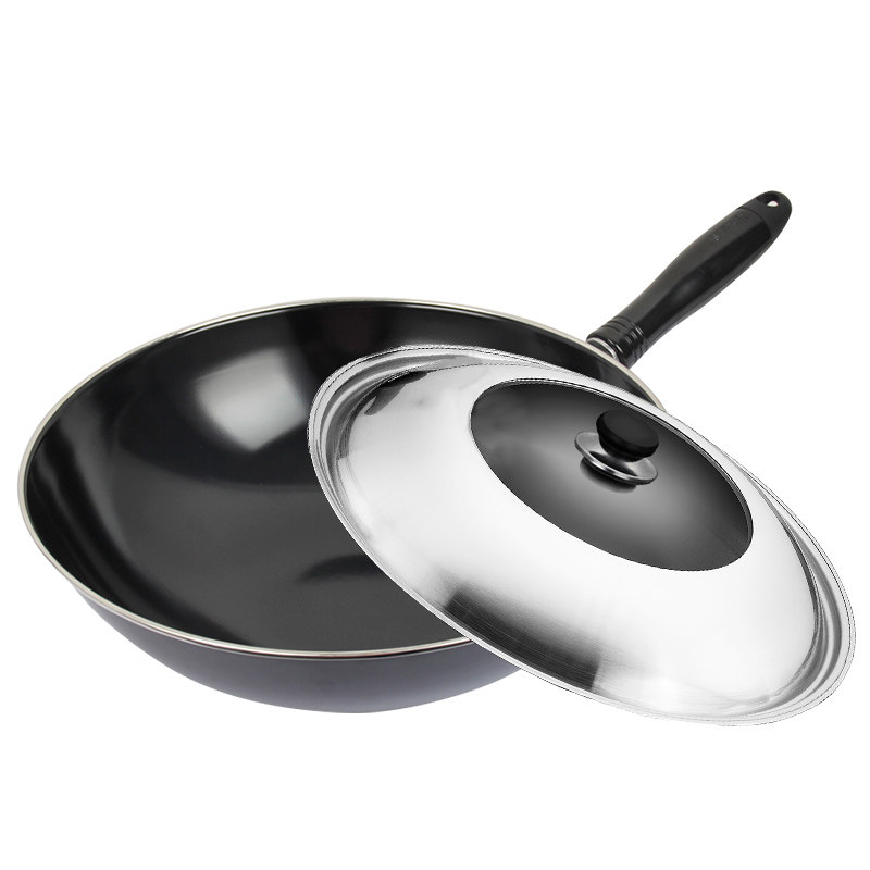 苏泊尔搪瓷炒锅防锈铁锅中式炒菜菜锅家用老式炒锅