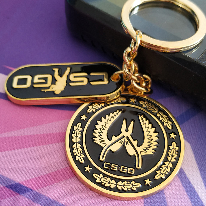 csgo钥匙扣挂件胸章胸针战队徽章挂饰周边实物动漫挂件
