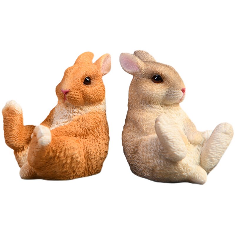 jxk可爱玩具动物小动萌系迷你模型手办兔子手办