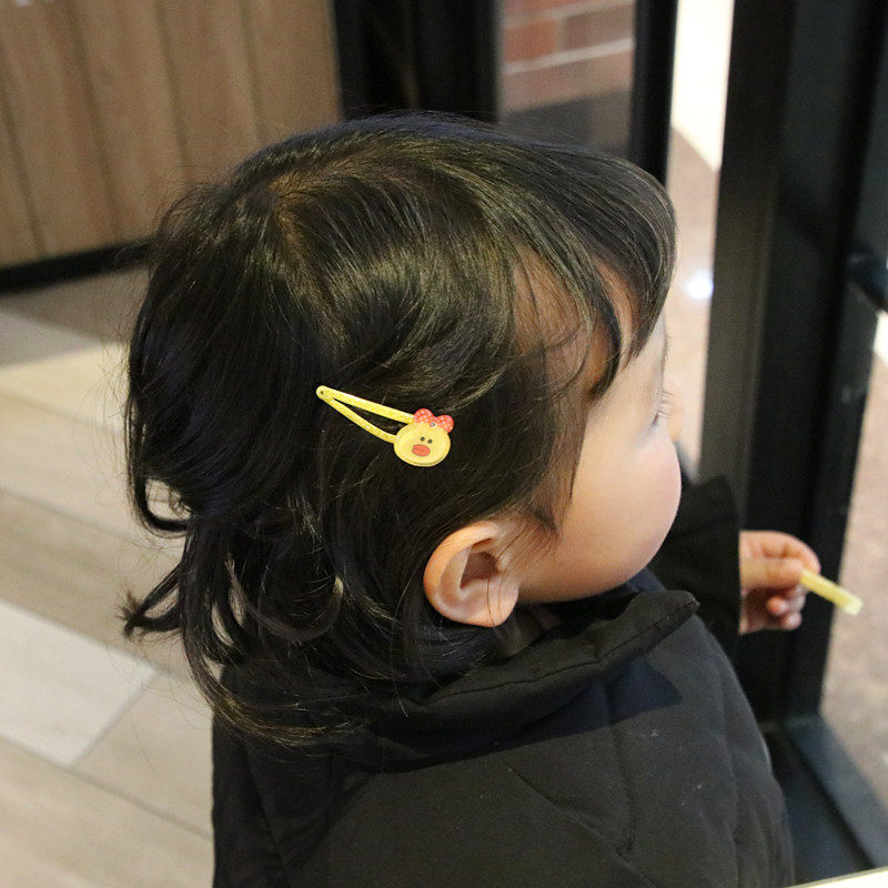 新款儿童童发头饰可爱亚克力水滴卡通发卡小猪发饰