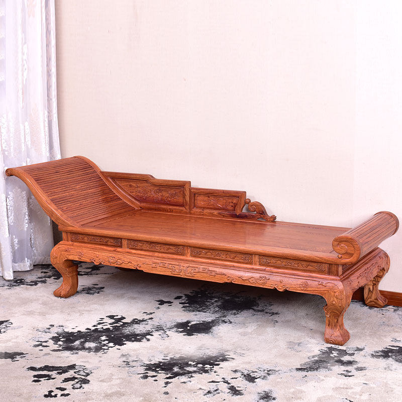 贵妃红木家具花梨中式卧榻床美人实木仿古沙发躺椅贵妃椅