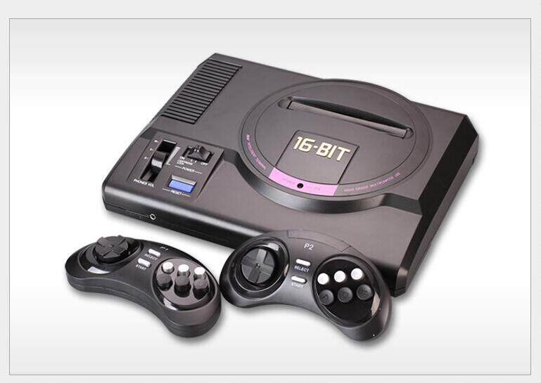 包邮md世嘉游戏机16位游戏机 世嘉机2代黑卡游戏机 80后怀旧
