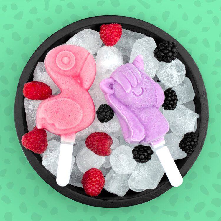 美国zoku 创意冰棒制冰小型模具 火烈鸟冰棍独角兽自制雪糕冰棒盒