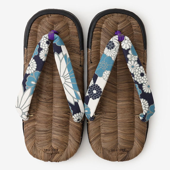 sousou足袋日本京都设计师夹角人字拖鞋深色草履包头拖