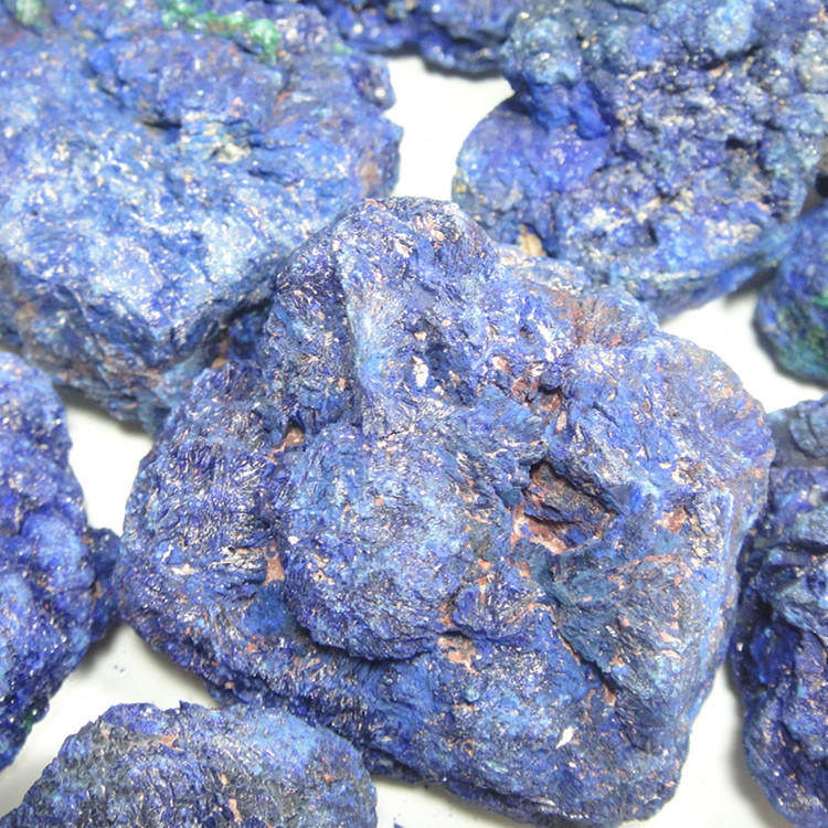 包邮热销蓝铜矿原石国画颜料矿物石青色群青岩彩江西百克计价