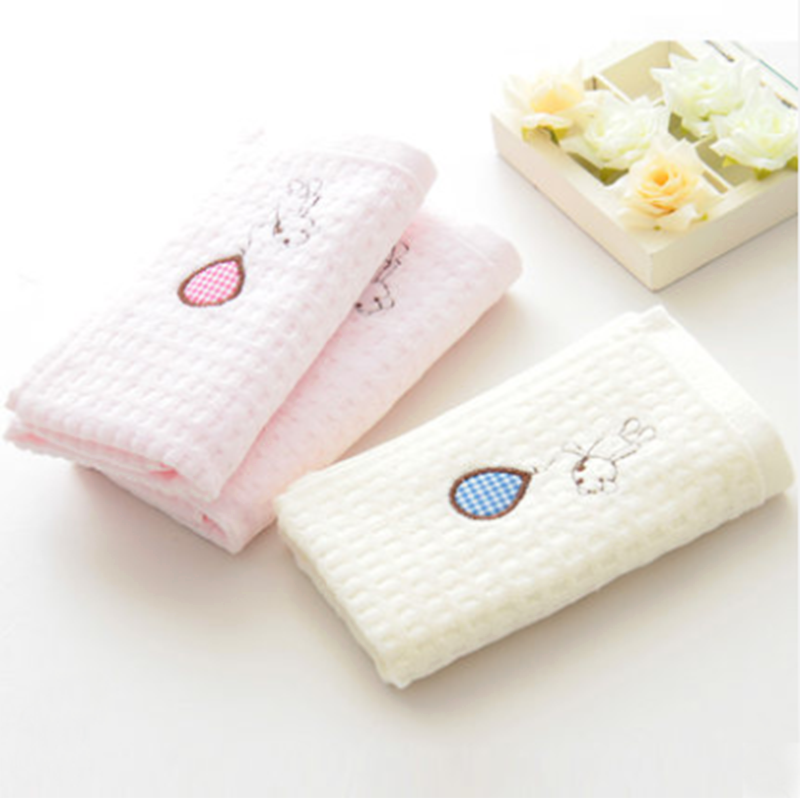 孚日洁玉纯棉儿童毛巾小胖熊割绒童巾婴儿宝宝洗脸毛巾