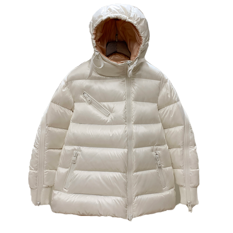 蒙口外套羽绒服加厚中长宽松字茧型鹅绒白鹅绒羽皇羽绒服