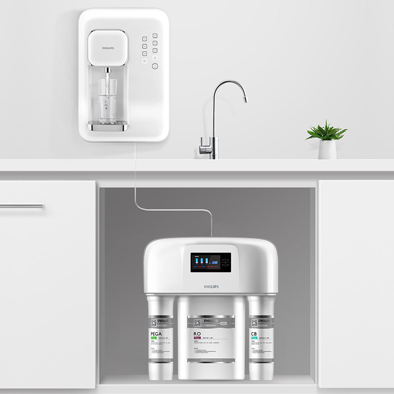 飞利浦管线机速热壁挂式冷热家用无胆直饮机即热搭配饮水机