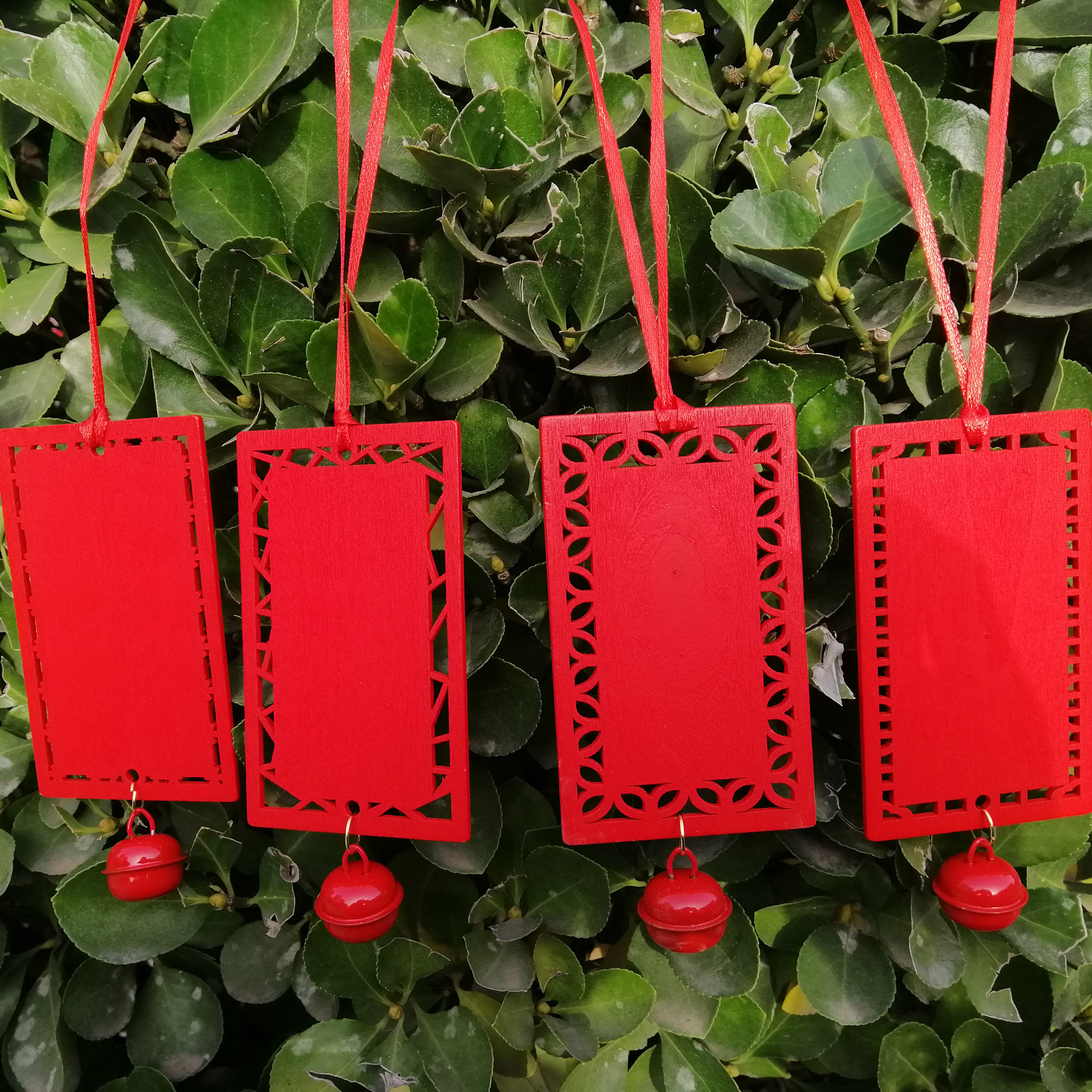 新年木质风铃许愿红色祈福福牌心愿签名木牌装饰挂牌