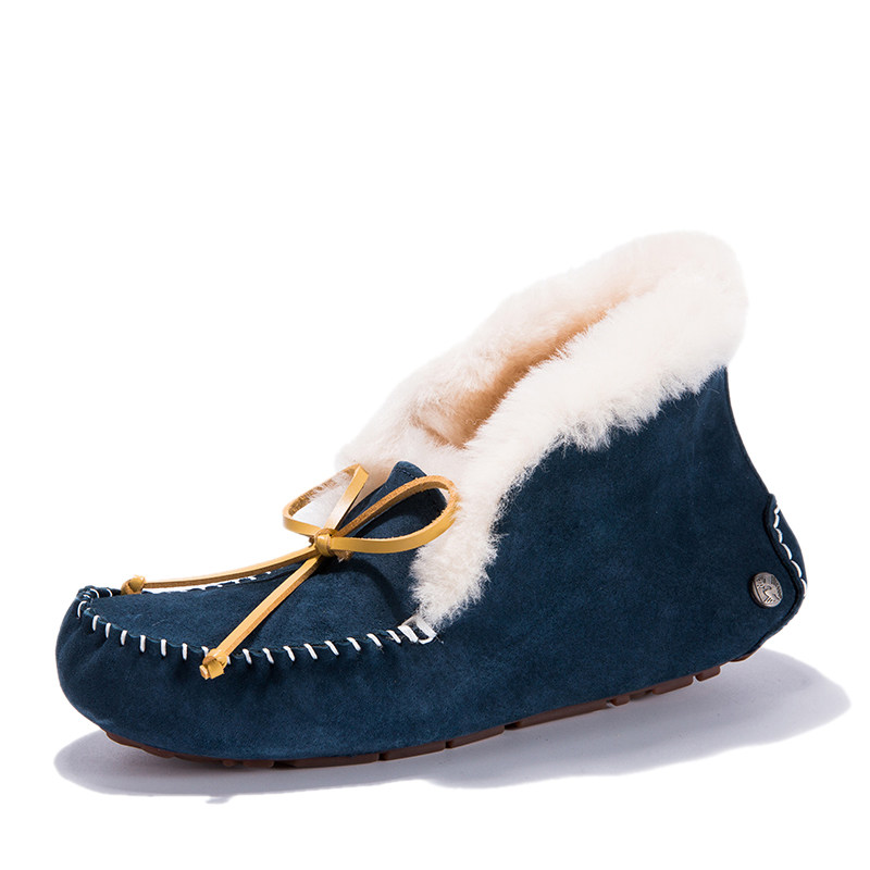 澳洲正品防水羊毛豆豆鞋女两穿高帮加绒保暖毛毛鞋louti08ugg4806