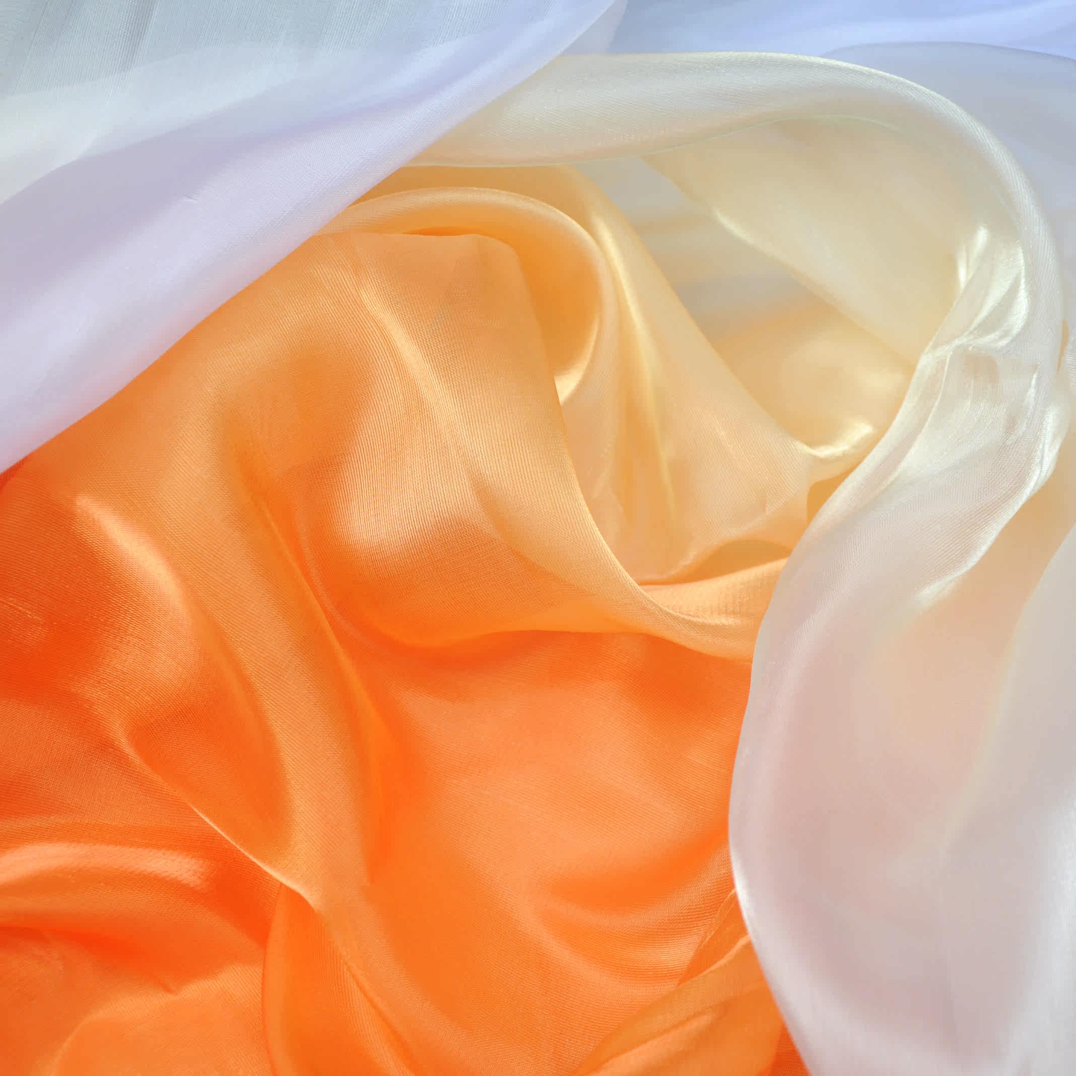 渐变变色纱布紫色吊染南韩布料连衣裙舞蹈服装海绵垫