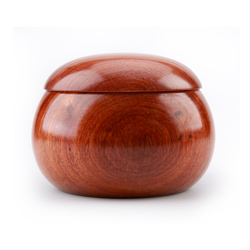 鼓型香花梨棋罐实木围棋罐棋盒实木围棋罐棋罐