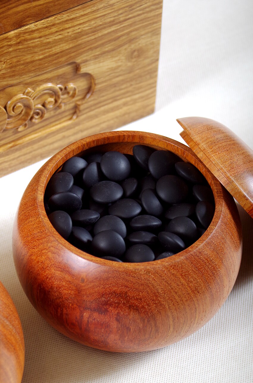 云南围棋厂精品木盒 国礼云子 精品双面凸亮光(亚光)老云子