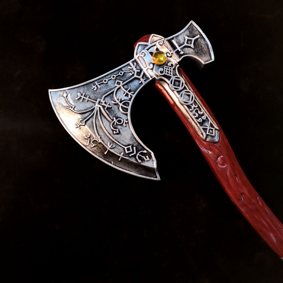 战神托斯斧头树脂材质奎爷游戏道具cosplay配件